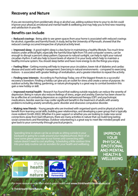 Nature and recovery from addiction poster