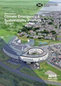 Front page of the NHS Scotland climate emergency and sustainability strategy: 2022-2026 report