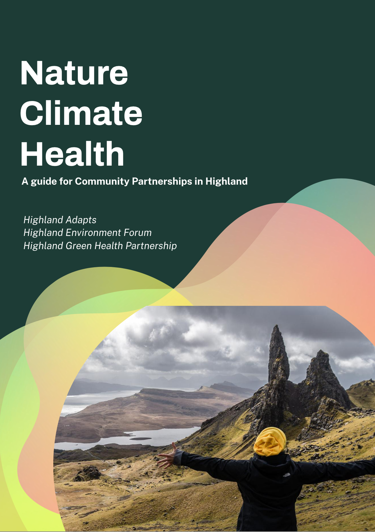 Cover page of the 'Nature Climate Health' guide