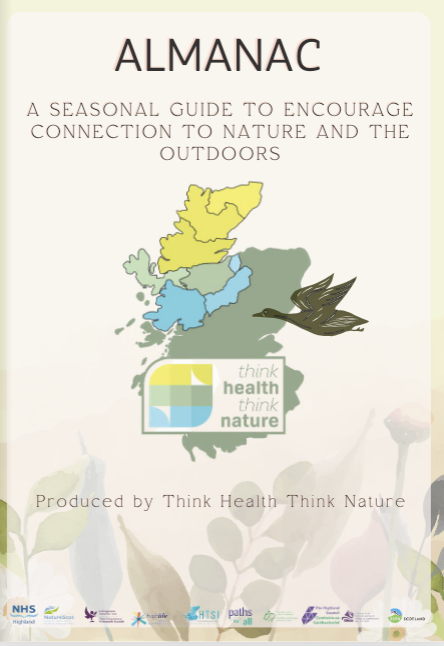 Cover page of the 'Think Health Think Nature almanac'