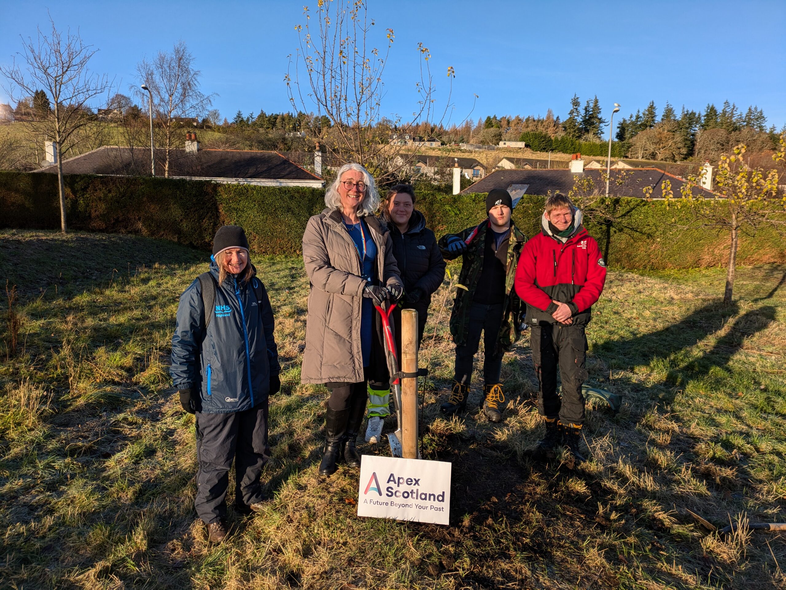 Hospital Greenspace- Apple Tree Planted at New Craigs Hospital